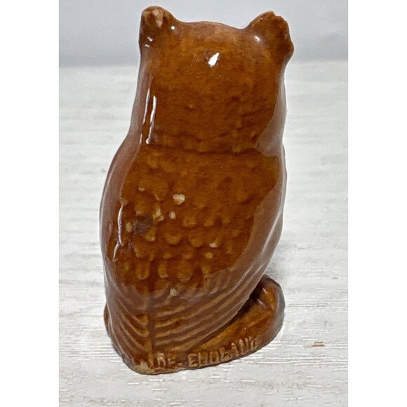 Vintage Wade Whimzies England Miniature Figurines Owl & Swan Red Rose Tea - Picture 3 of 9